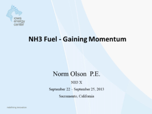 NH3 Fuel — Gaining Momentum