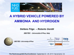 A Hybrid Vehicle Powered by Hydrogen and Ammonia