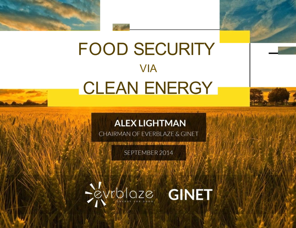 Food Security via Clean Energy