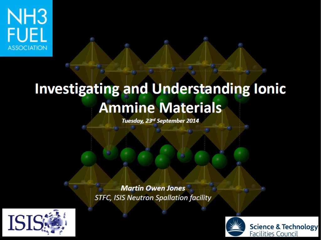 Investigating and Understanding Ionic Ammine Materials