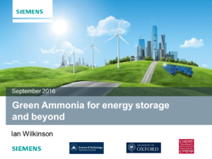 Ammonia for Green Energy Storage and Beyond