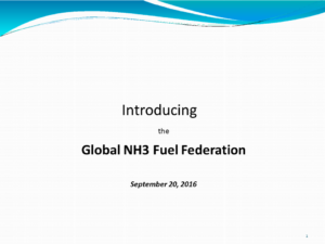 Introducing the Global NH3 Fuel Federation