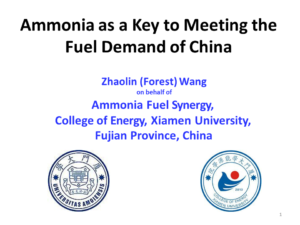 Ammonia as a Key to Meeting the Fuel Demand of China