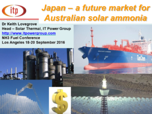 Japan – a future market for Australian solar ammonia