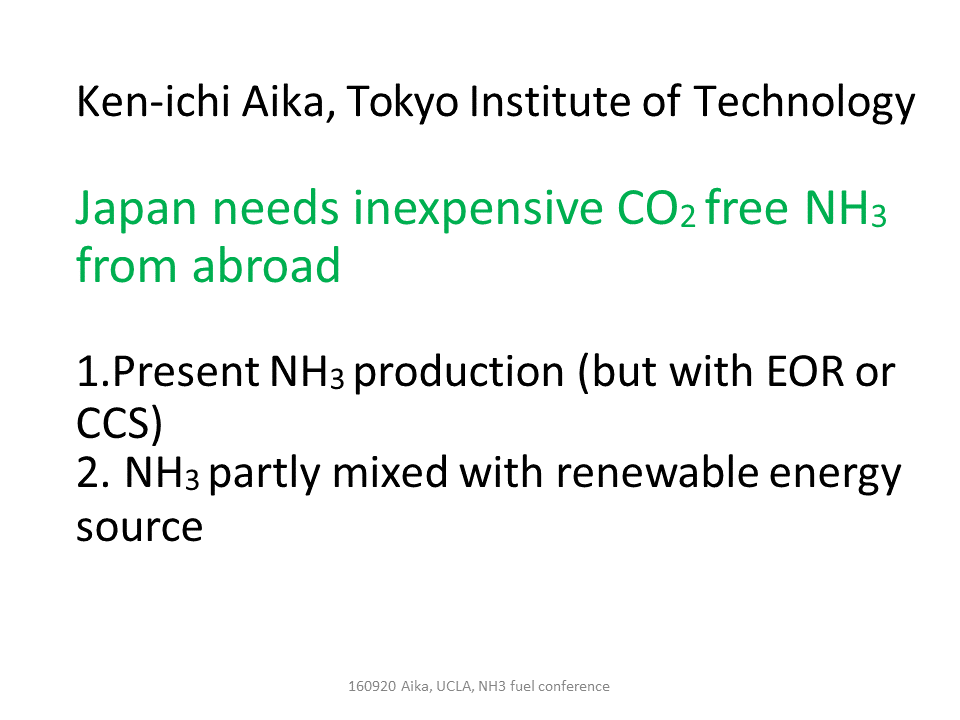 CO2-Free NH3