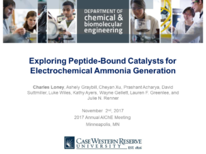 Exploring Peptide-Bound Catalysts for Electrochemical Ammonia Generation