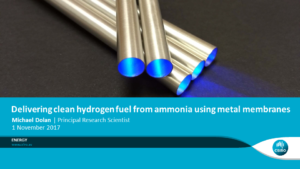 Delivering Clean Hydrogen Fuel from Ammonia Using Metal Membranes