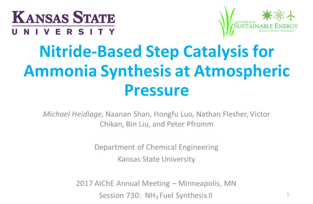 Nitride-Based Step Catalysis for Ammonia Synthesis at Atmospheric Pressure