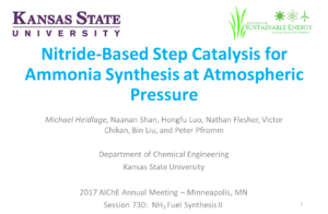 Nitride-Based Step Catalysis for Ammonia Synthesis at Atmospheric Pressure