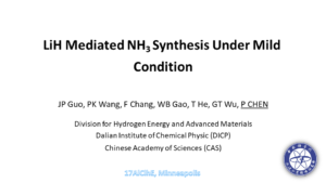 LiH Mediated Ammonia Synthesis Under Mild Condition