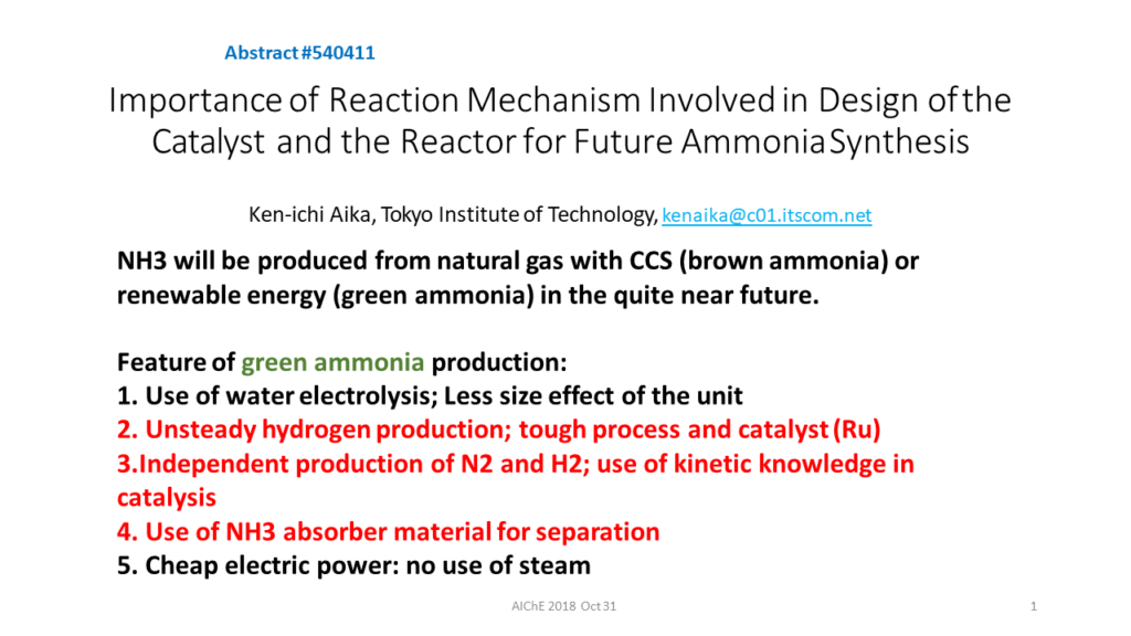 Importance of Reaction Mechanism Involved in Design of the Catalyst and the Reactor for Future Ammonia Synthesis