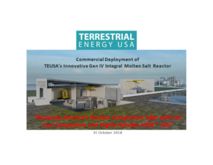 Terrestrial Energy, National Lab, Southern Company – Partnership Overview Using Integral Molten Salt Reactor Technology with HyS Acid for Hydrogen Production