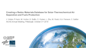 Creating a Redox Materials Database for Solar-Thermochemical Air Separation and Fuels Production