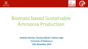 Biomass Based Sustainable Ammonia Production