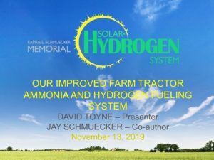 Our Improved Farm Tractor Ammonia and Hydrogen Fueling System