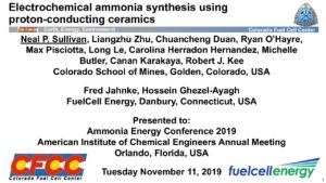 Energy Storage through Electrochemical Ammonia Synthesis Using Proton-Conducting Ceramics