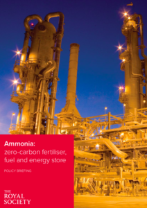 Royal Society publishes Green Ammonia policy briefing