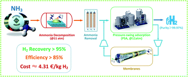 Hydrogen Filling Stations: techno-economic analysis of on-site ammonia reforming and H2 purification
