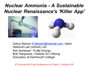 Nuclear Ammonia — A Sustainable Nuclear Renaissance’s “Killer App”