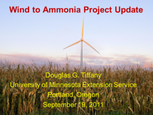 Production of Anhydrous Ammonia from Wind Energy — Anatomy of a Pilot Plant, The Sequel