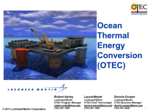 Overview of Lockheed-Martin — OTEC Program