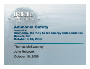 Ammonia Safety