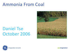 Ammonia From Coal