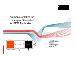 Ammonia Cracker for Hydrogen Generation for PEM Application
