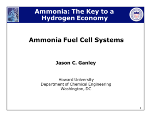Ammonia Fuel Cell Systems