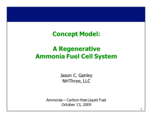 A Regenerative Direct Ammonia Fuel Cell — Concept Model