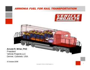The Ammonia-Fueled Fuel Cell Locomotive
