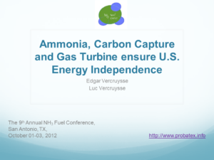 Ammonia, Carbon Capture, and Gas Turbines Ensure U.S. Energy Independence