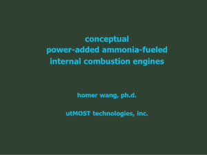 A Power-Added Ammonia Internal Combustion Engine Concept