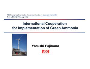 International Cooperation for Implementation of Green Ammonia