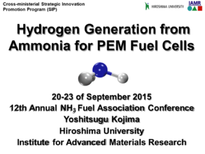 Hydrogen Generation from Ammonia for PEM Fuel Cells
