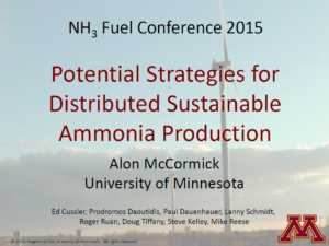 Potential Strategies for Distributed, Small-Scale Sustainable Ammonia Production