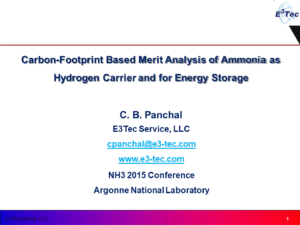 Carbon-Footprint Based Merit Analysis of Ammonia as Hydrogen Carrier and for Energy Storage