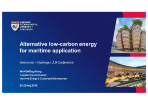 Alternative low carbon energy for maritime application