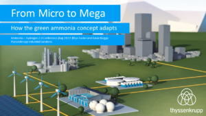 From Micro to Mega, how the green ammonia concept adapts