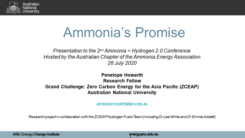 Ammonia certification to support decarbonisation and international trade - challenges and opportunities