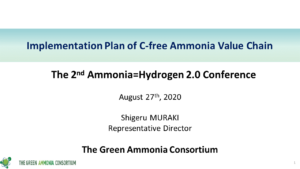 Implementation Plan of C-free Ammonia Value Chain