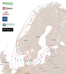 The Ammonia Wrap: an ammonia-powered shipping network in northern Europe and more
