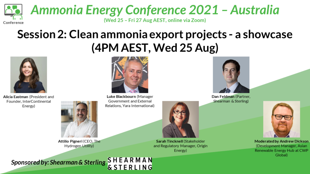 Panel Session 2 at our upcoming inline Australia conference: a showcase of clean ammonia export projects, featuring Origin Energy's Sarah Tincknell.