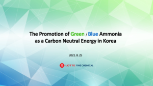 The Promotion of Green/Blue Ammonia as a Carbon Neutral Energy in Korea