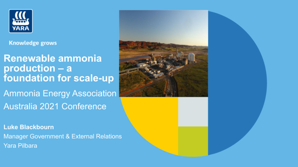 Renewable ammonia production – a foundation for scale-up