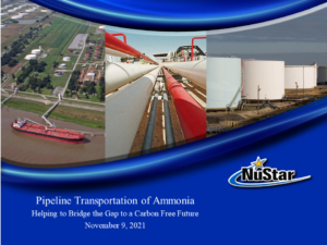 Pipeline Transportation of Ammonia - Helping to Bridge the Gap to a Carbon Free Future