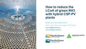 How to reduce the LCoA of green NH3 with hybrid CSP-PV plants