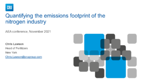 Quantifying the emissions footprint of the nitrogen industry