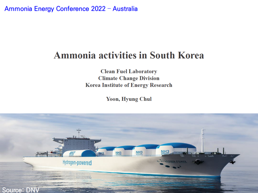 Ammonia activities in South Korea