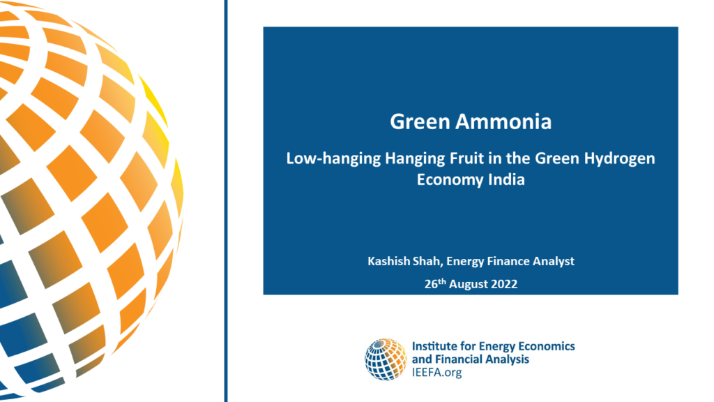Green Ammonia: Low-hanging fruit in the Green Hydrogen Economy India